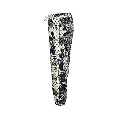 25fw all-over printed monogram smudged trousers