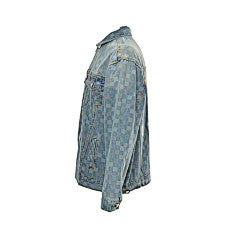 25fw checkerboard denim jacket