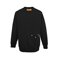 25Fw monogram gradient print crew neck sweatshirt