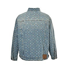 25fw checkerboard denim jacket