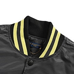 25fw sunflower leather baseball jacket