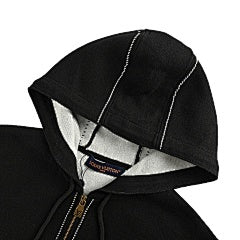 25fw intarsia logo knit zip-up jacket