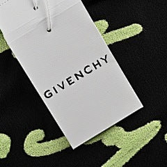 25ss fluorescent green letter embroidered T-shirt