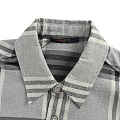 25Fw Plaid Lettering Flannel Shirt Jacket