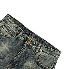 25fw back pocket monogram embossed jeans