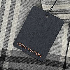 25Fw Plaid Lettering Flannel Shirt Jacket