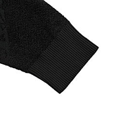 25fw jacquard patchwork knitted hooded sweatshirt