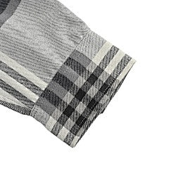 25Fw Plaid Lettering Flannel Shirt Jacket
