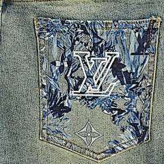25ss seagrass jeans with back pocket logo