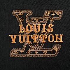 25fw embroidered letter logo crew neck sweatshirt
