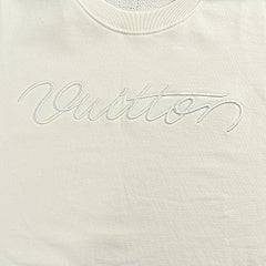 25fw letter embroidered crew neck sweatshirt