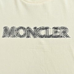 25ss line ghost letter print T-shirt