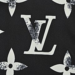 25fw distressed mottled monogram print trousers