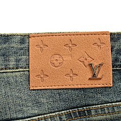 25fw back pocket monogram embossed jeans