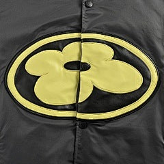 25fw sunflower leather baseball jacket