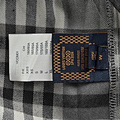25Fw Plaid Lettering Flannel Shirt Jacket