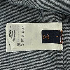 25fw checkered denim short-sleeved shirt
