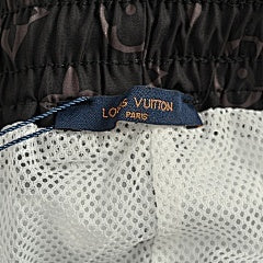 25fw all-over monogram woven trousers
