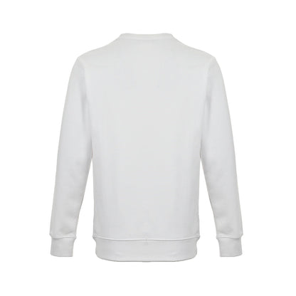 Joint style letter print crew neck sweatshirt