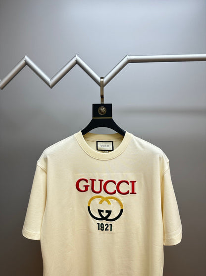 25ss embroidered letter logo short sleeves