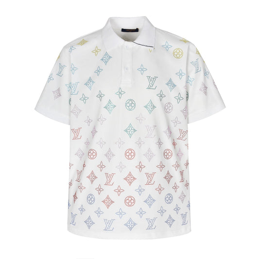 25ss new rhinestone polo