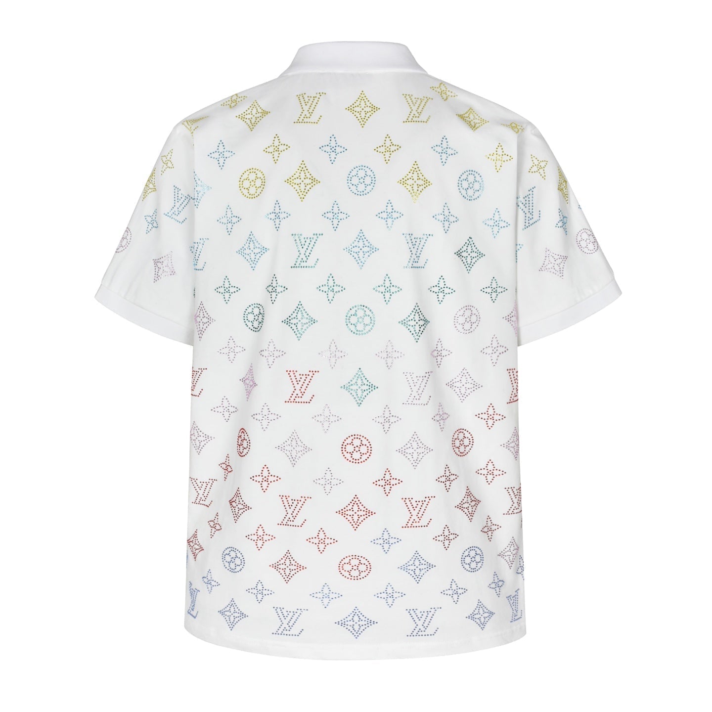 25ss new rhinestone polo