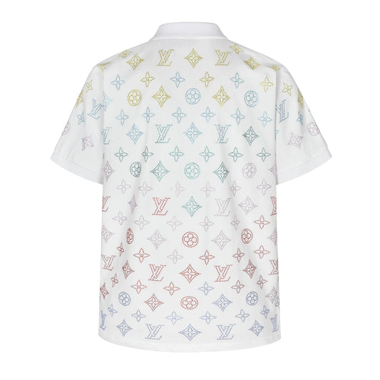 25ss new rhinestone polo