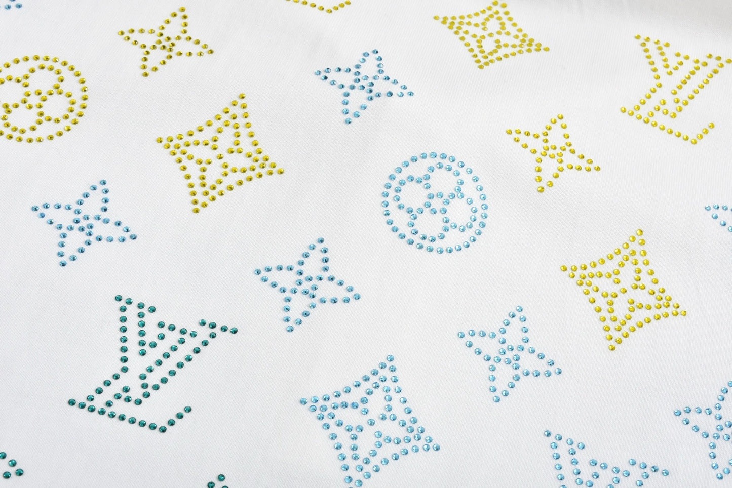 25ss new rhinestone polo