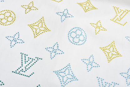 25ss new rhinestone polo
