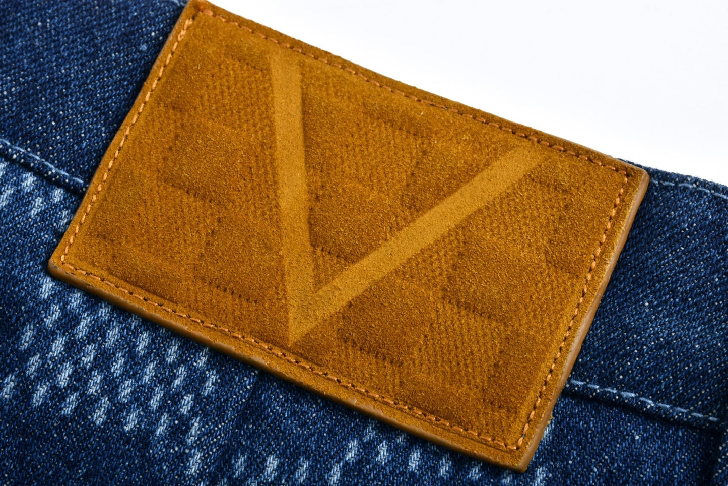 damier denim short
