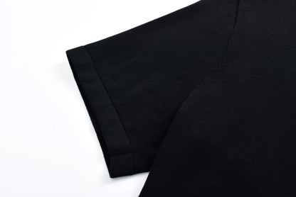 25ss gradient vintage color diamond knitted short sleeved shirt