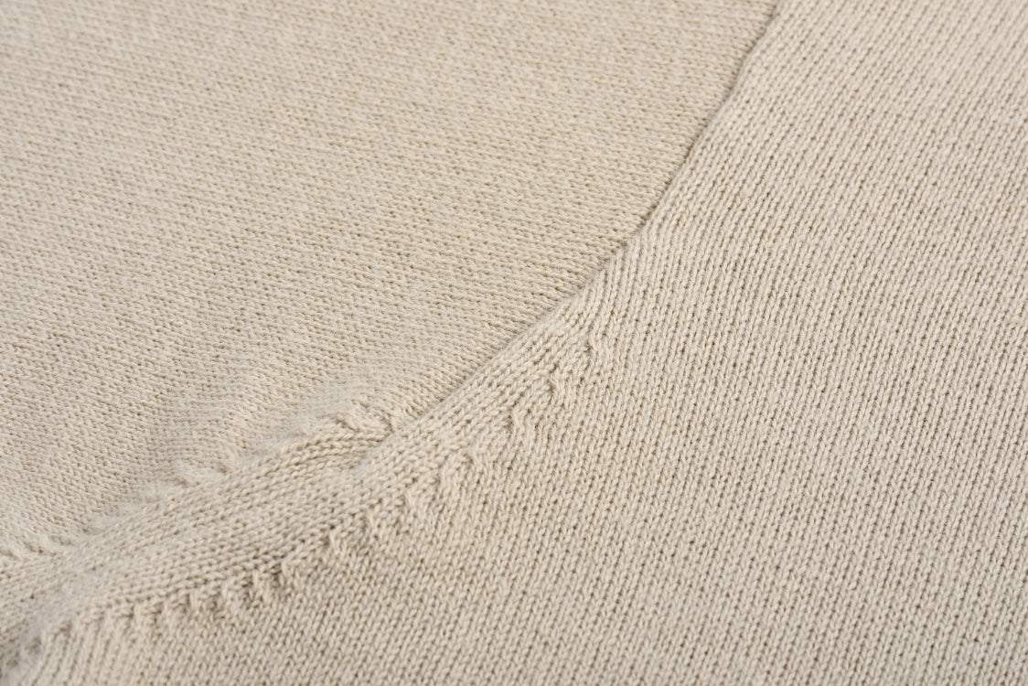 25ss letter jacquard knitted short sleeved shirt