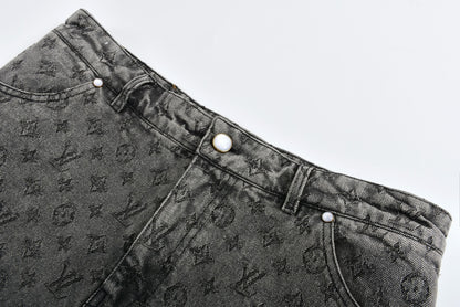 2025SS jacquard denim short