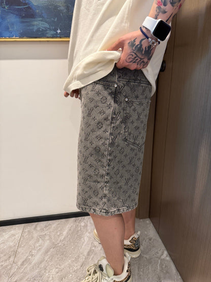 2025SS jacquard denim short