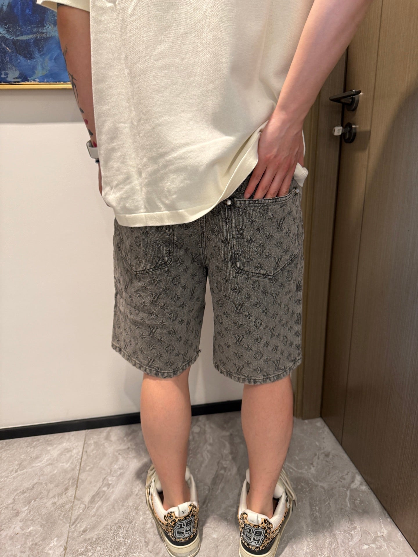 2025SS jacquard denim short