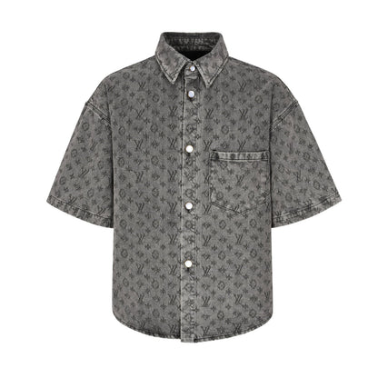 25ss  jacquard denim shirt