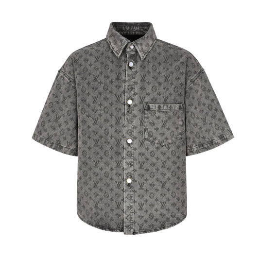 25ss  jacquard denim shirt