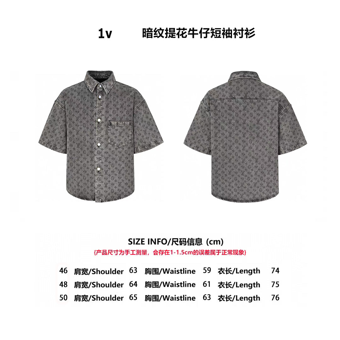 25ss  jacquard denim shirt