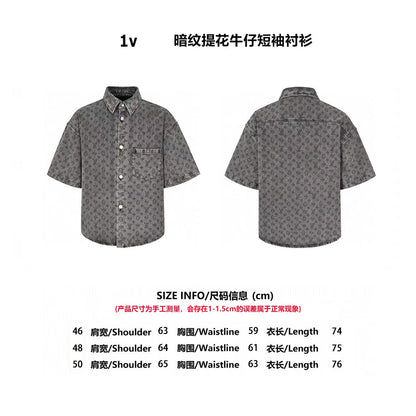 25ss  jacquard denim shirt