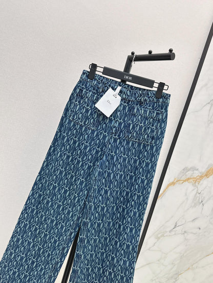 D 24fw miss jacquard jeans