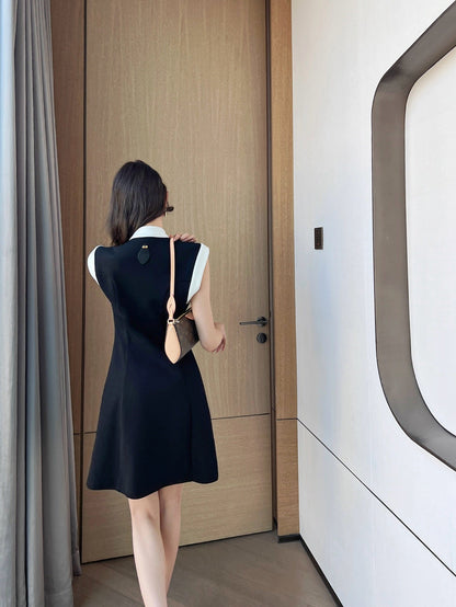 L 25ss sleeveless shirt dress