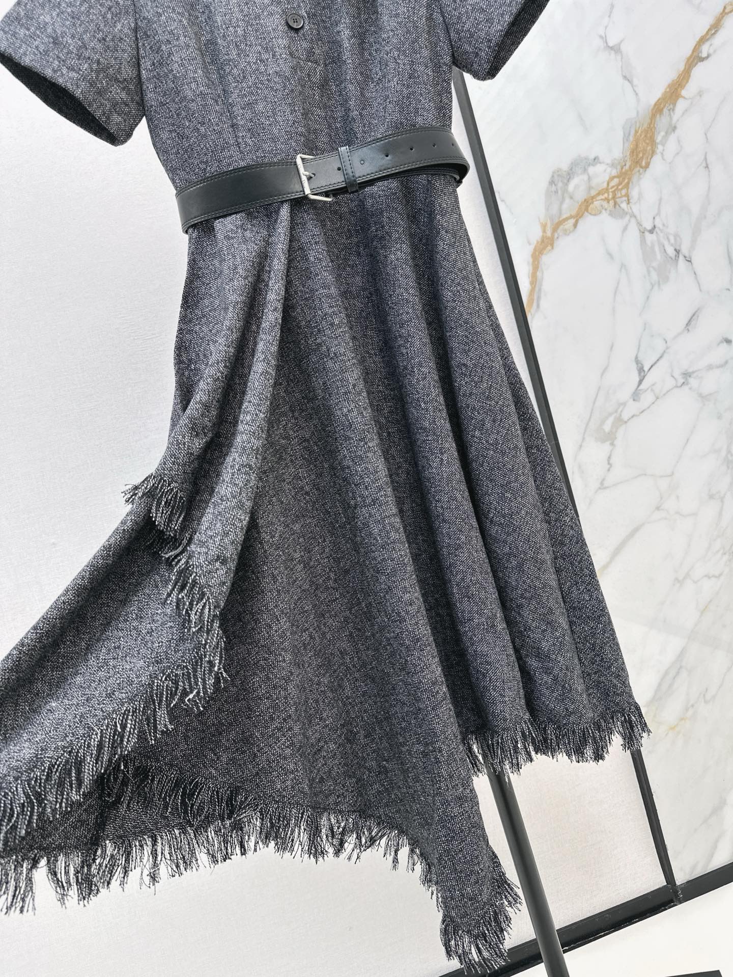D 25ss tassel shirt dress