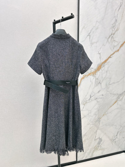 D 25ss tassel shirt dress