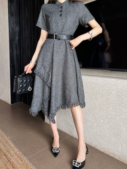 D 25ss tassel shirt dress