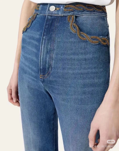 Val 25ss beaded jeans