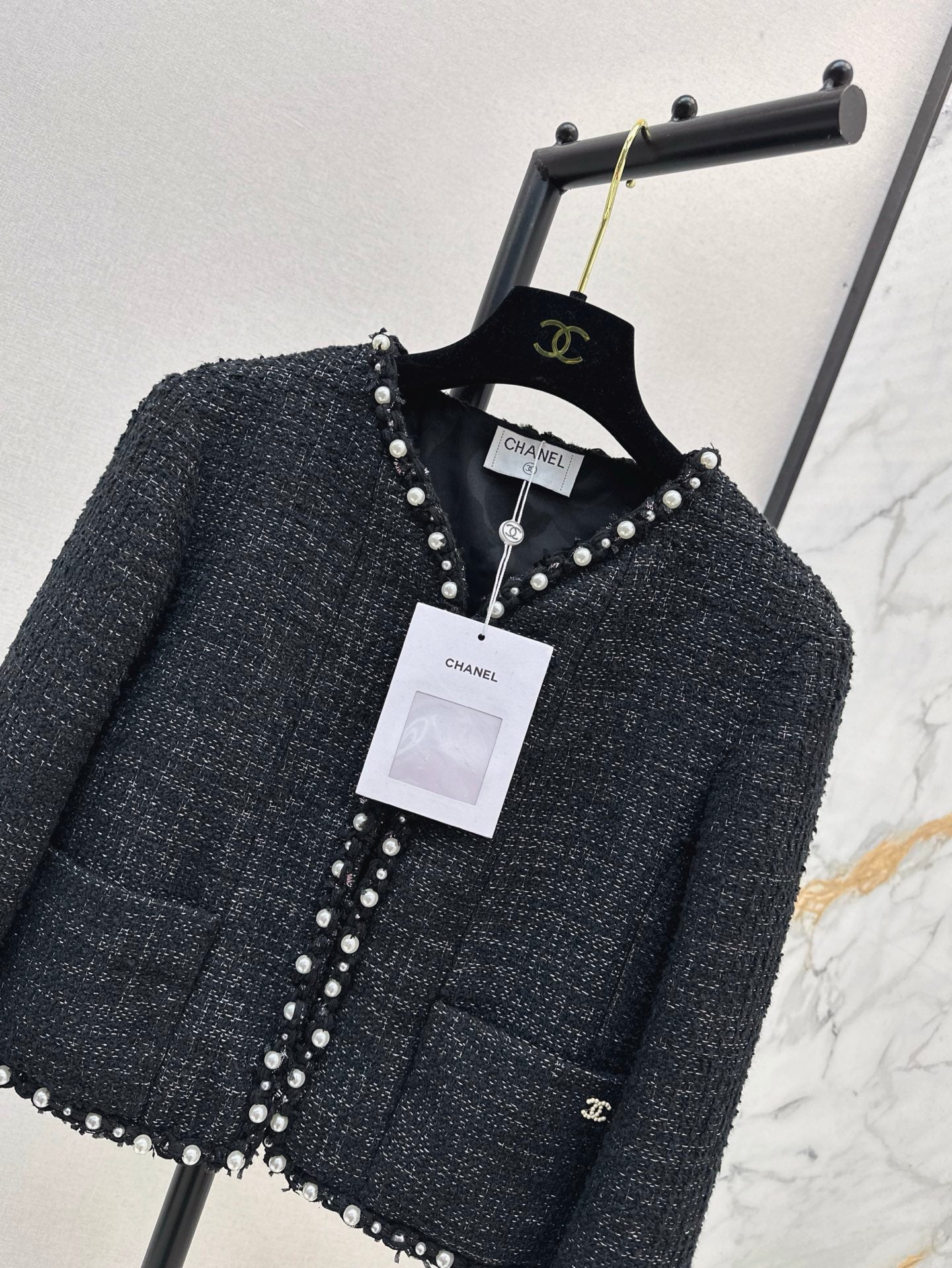 ch 25ss beaded jacket