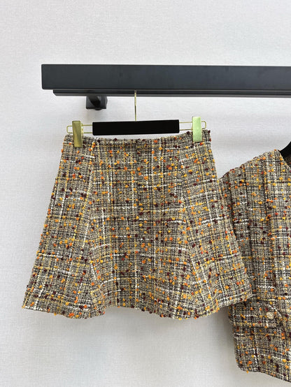 Ch 25ss vest skirt set