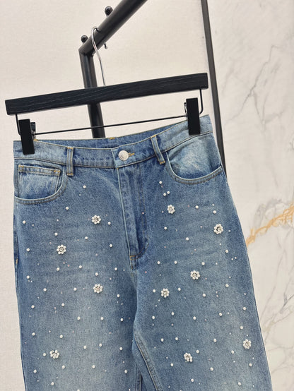 MA 25ss beaded jeans