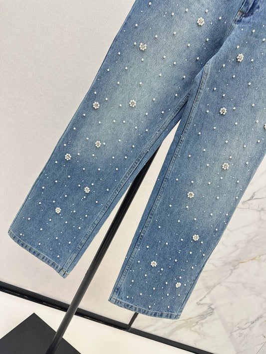 MA 25ss beaded jeans