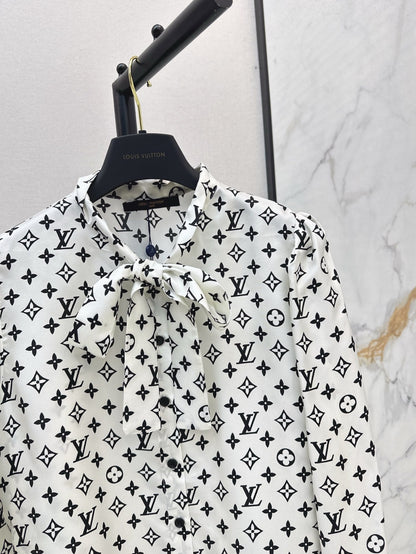 L 25ss silk buttons shirt